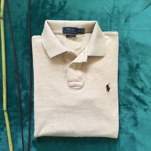 TAN/CREAM POLO SHIRT
